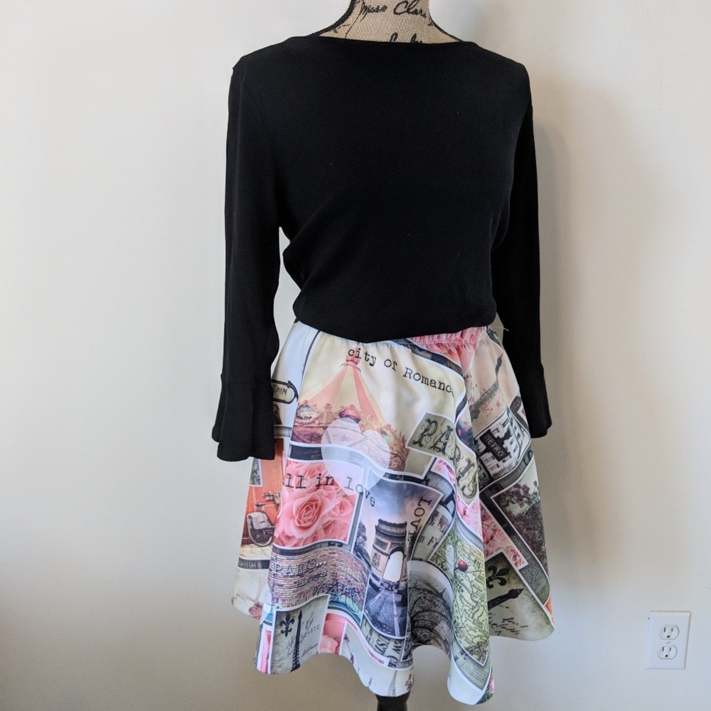 Skirt Paris elastic waist size medium